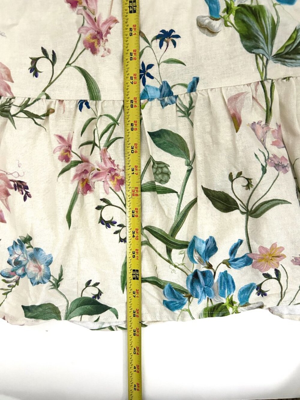 Camila Coelho Floral Linen Blend Embroidered Crop Top Maxi Skirt Set L NWT - Picture 7 of 13